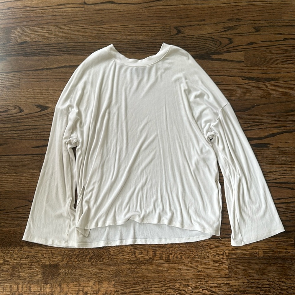 Lulus white long sleeve top size L